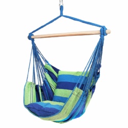 Indoor&Outdoor Hanging Hammock Swing Chair with 2 Cushions